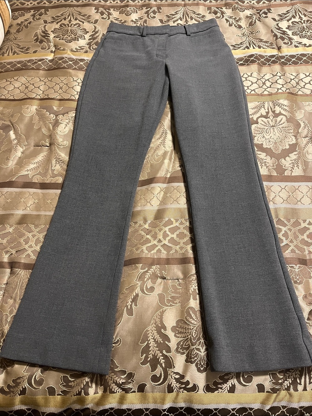 Express Gray Boot Cut High Rise Dress Pants